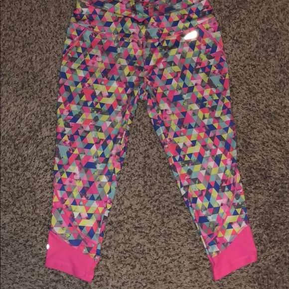 colorful workout capris